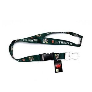Miami Hurricanes NCAA Bottle Opener Lanyard